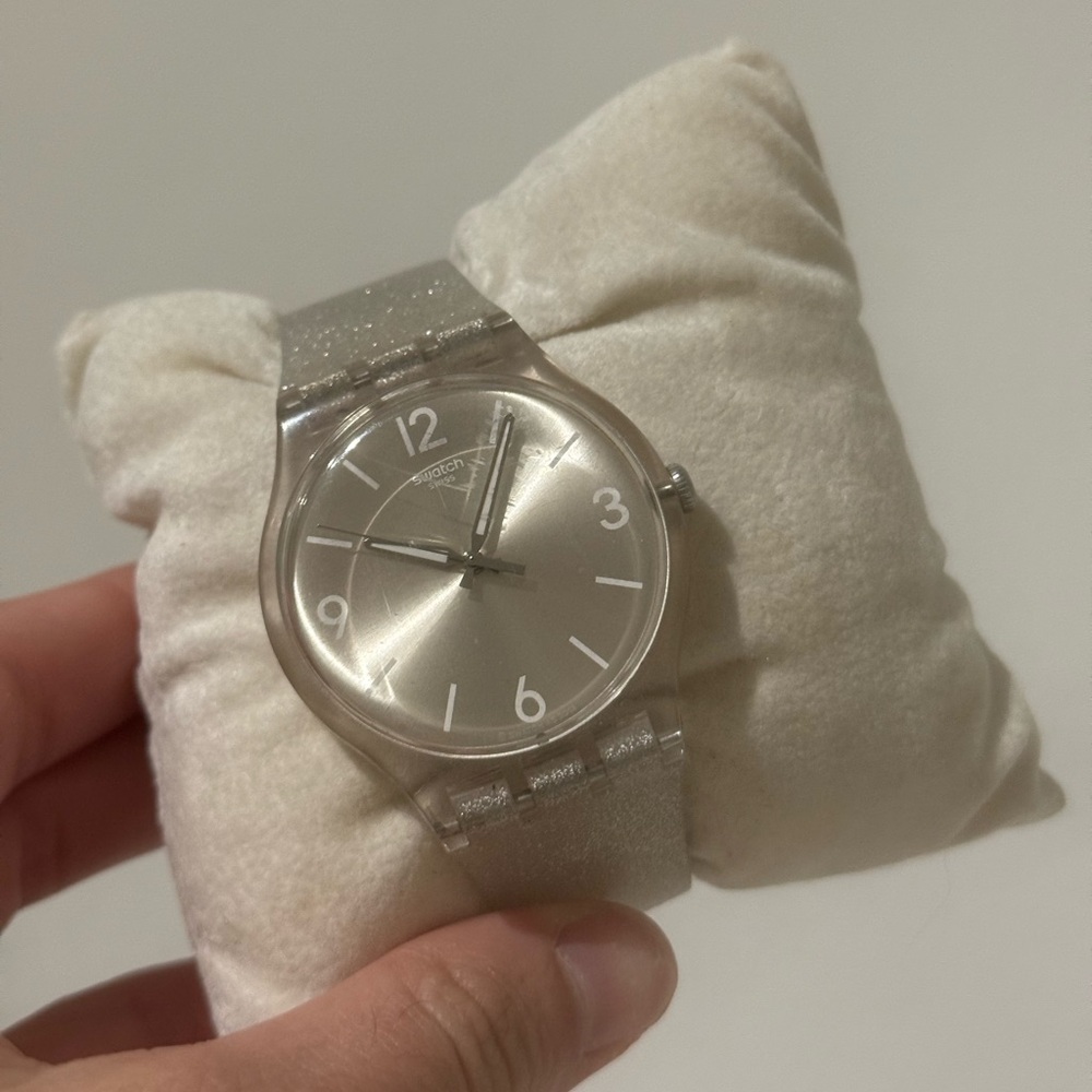Silver Swatch Watch